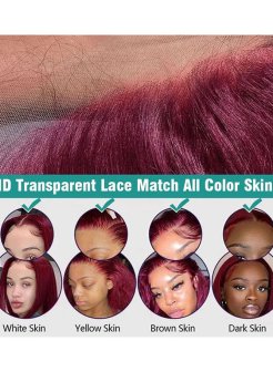 red deep wavefull frontal 13x4 wig red color wig