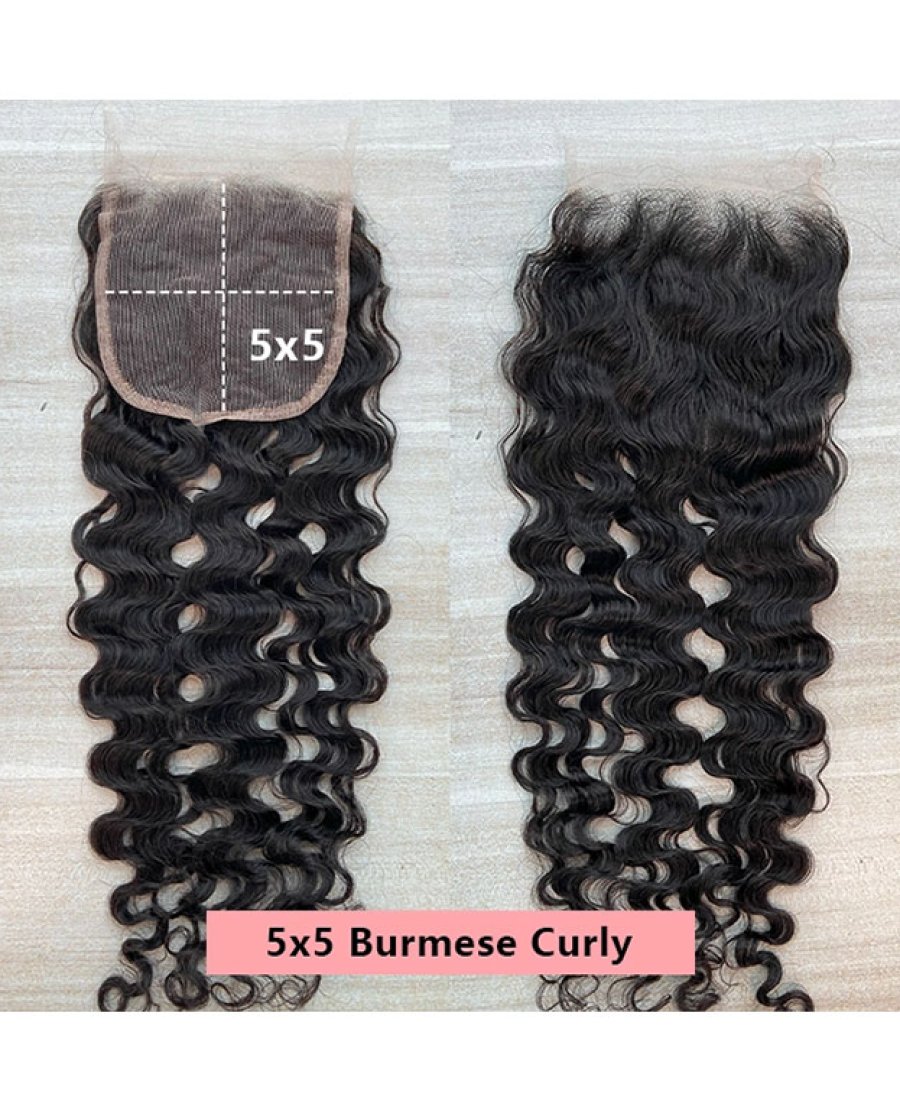 burmese curly virgin 100% unprocessed human hair bundles