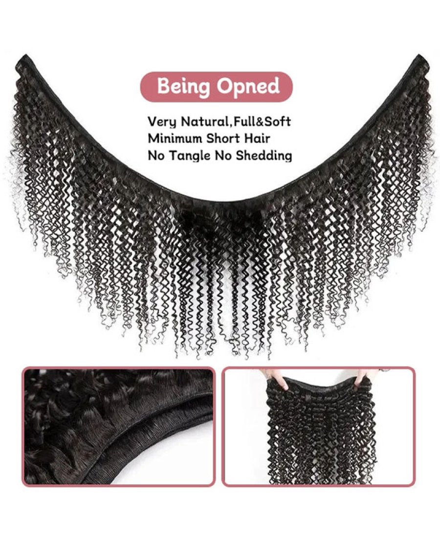 deep curly 100% brazilian virgin human hair