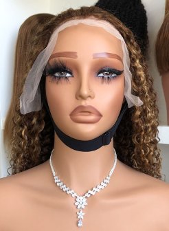 13x4 full frontal highlight color human hair wig