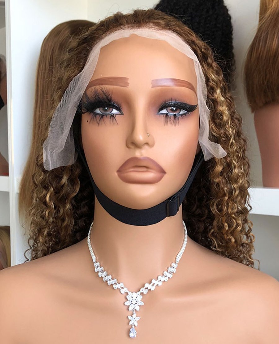 13x4 full frontal highlight color human hair wig