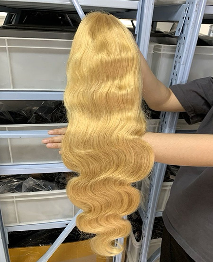 613 Blonde Color Body Wave 13x6 HD Full Frontal Wig 180% Density Wig