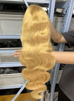 613 Blonde Color Body Wave 13x6 HD Full Frontal Wig 180% Density Wig