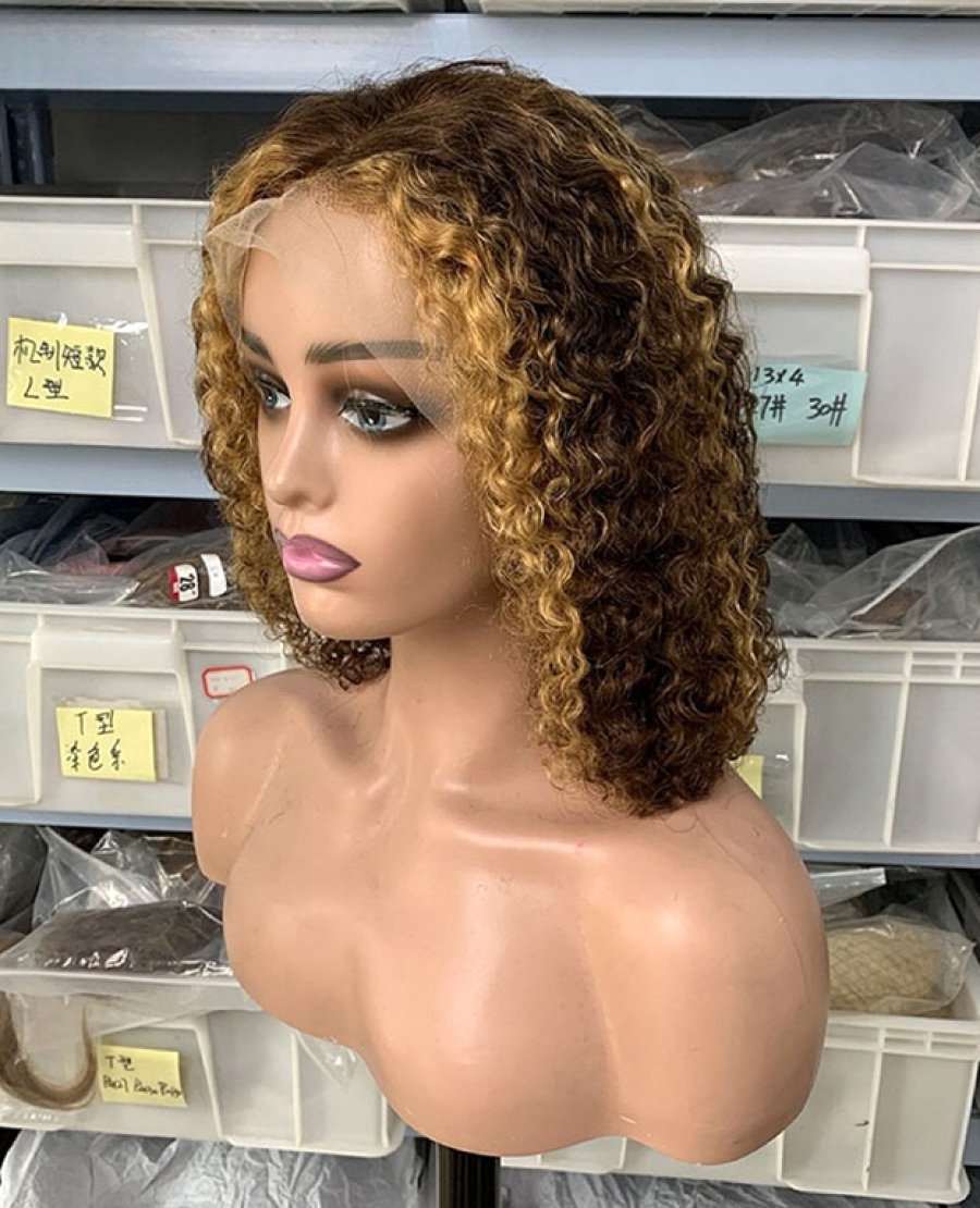 13x6 jerry curly 4 27 color double drawn bob wig