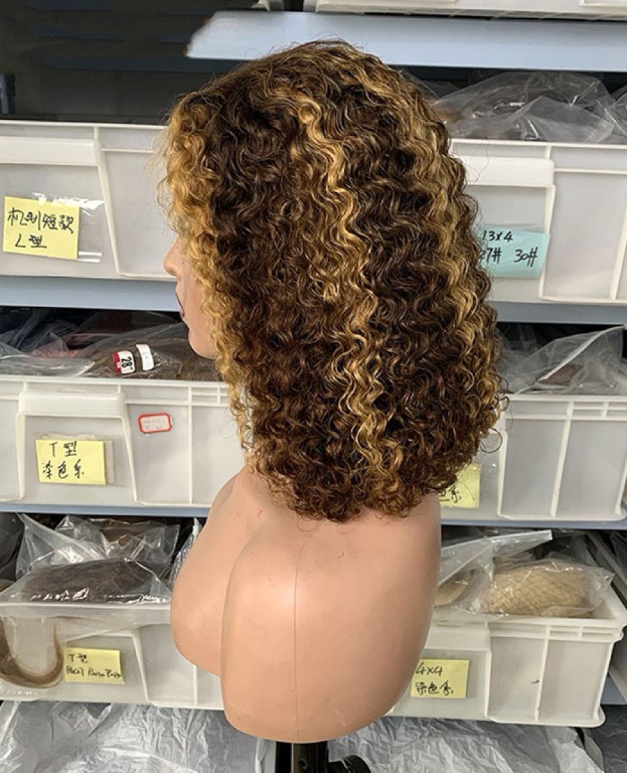 13x6 jerry curly 4 27 color double drawn bob wig