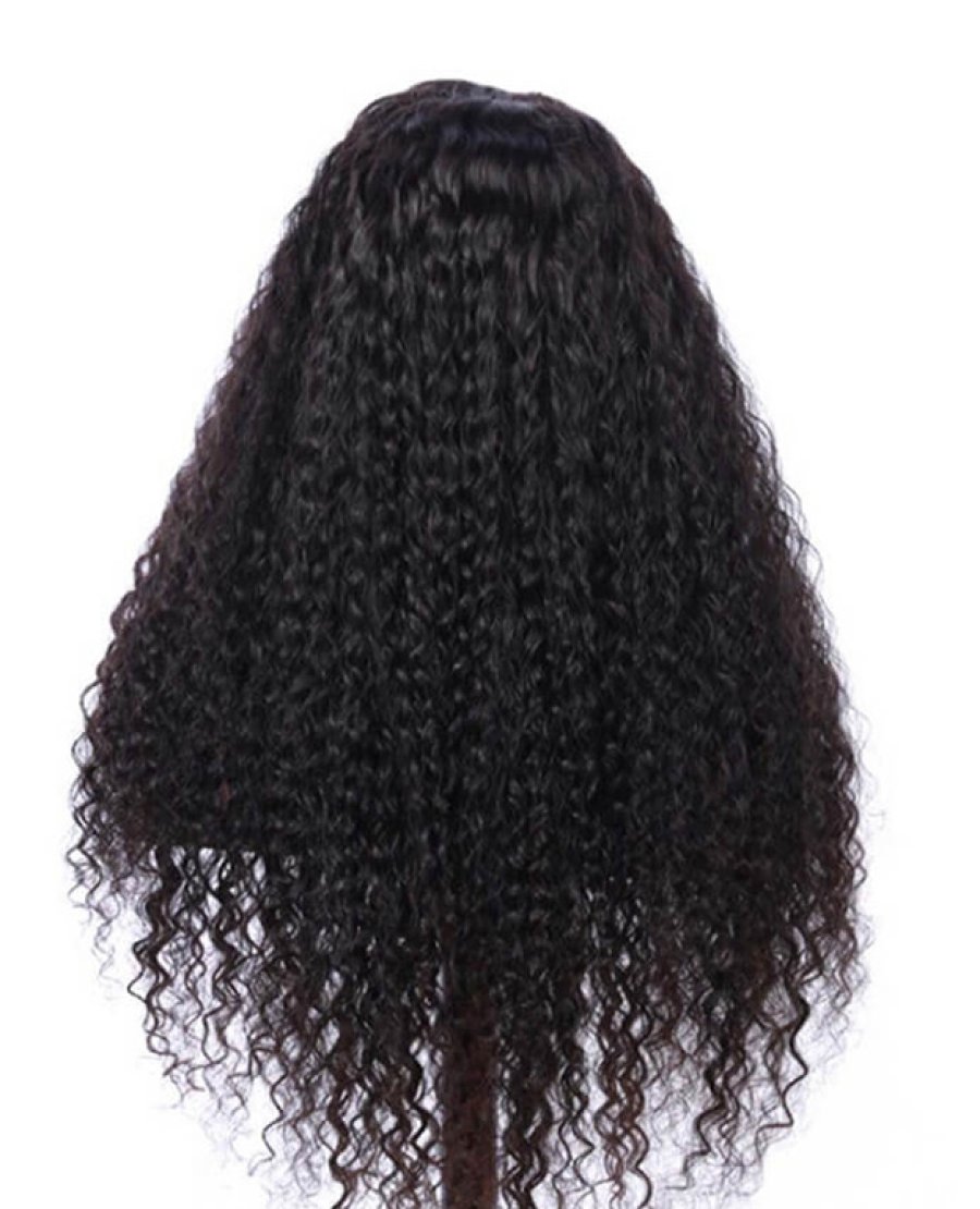 13X6 Brazilian Virgin Human Hair Deep Curly Lace Front Wigs