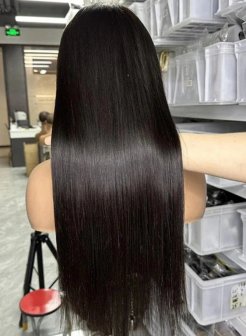 13x6 HD Transparent Lace Front Wig Straight Human Hair