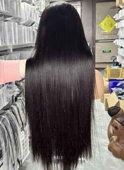 13x6 HD Transparent Lace Front Wig Straight Human Hair