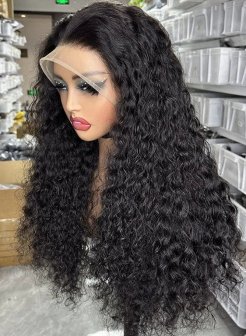 13x6 Lace Wig With Baby Hair Pre Plucked Water Wave Human Hair