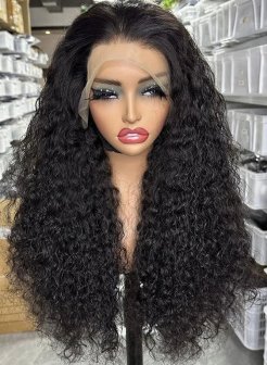 13x6 Lace Wig With Baby Hair Pre Plucked Water Wave Human Hair