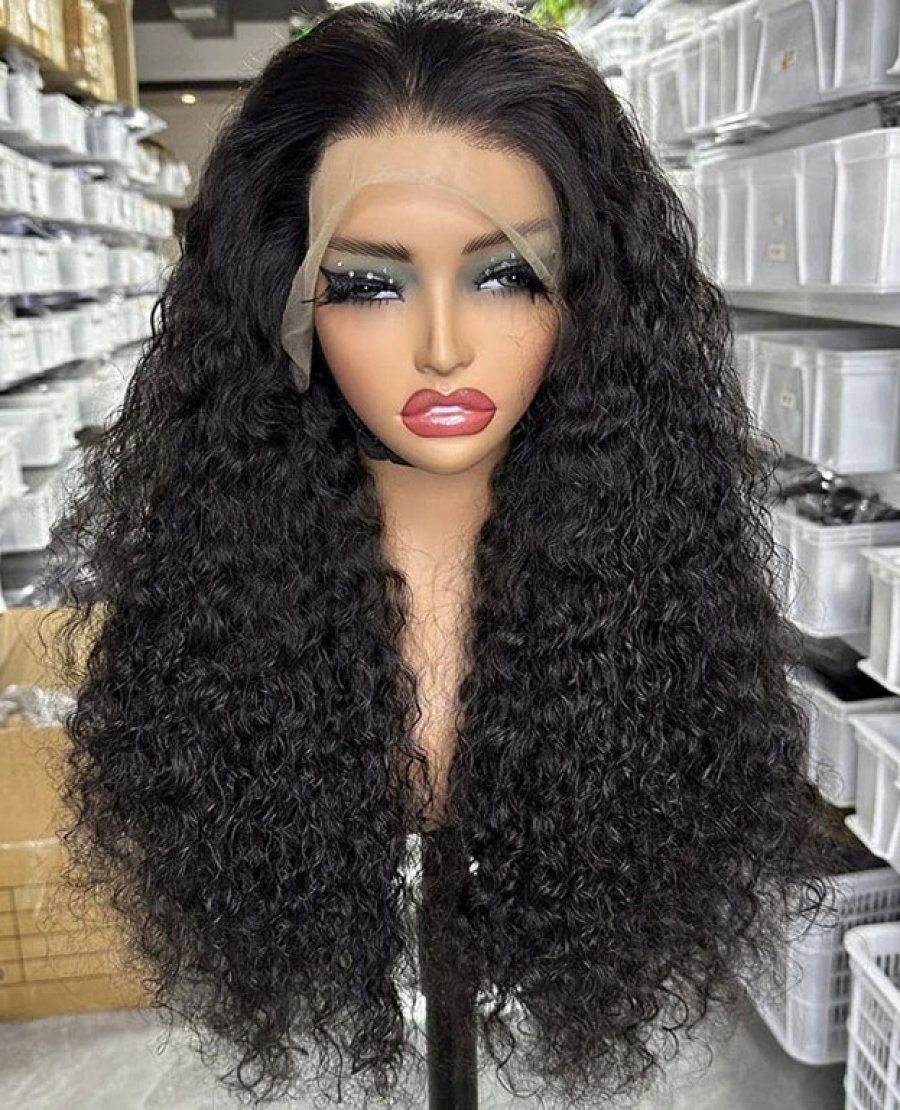 13x6 Lace Wig With Baby Hair Pre Plucked Water Wave Human Hair