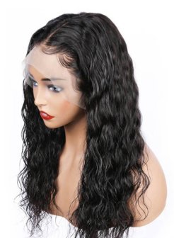 13X6 Natural Wave Virgin Human Hair Lace Front Wigs
