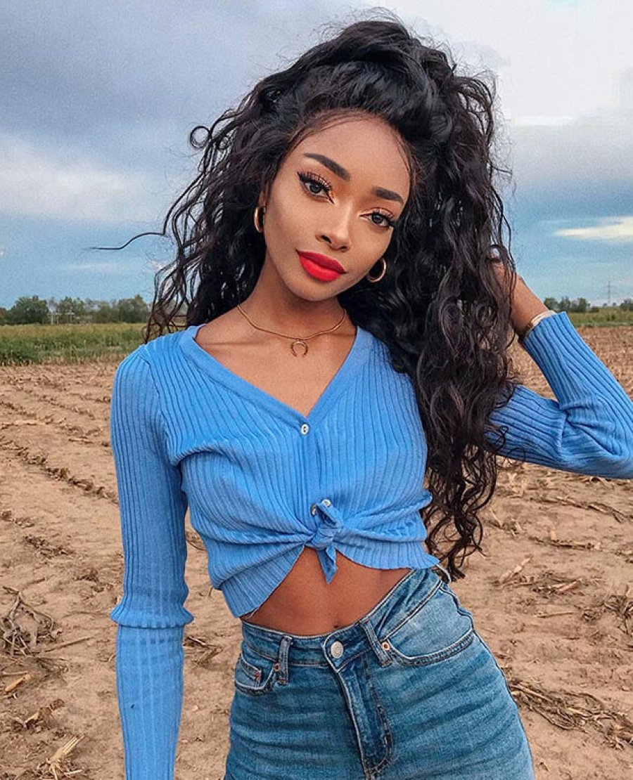 13X6 Natural Wave Virgin Human Hair Lace Front Wigs
