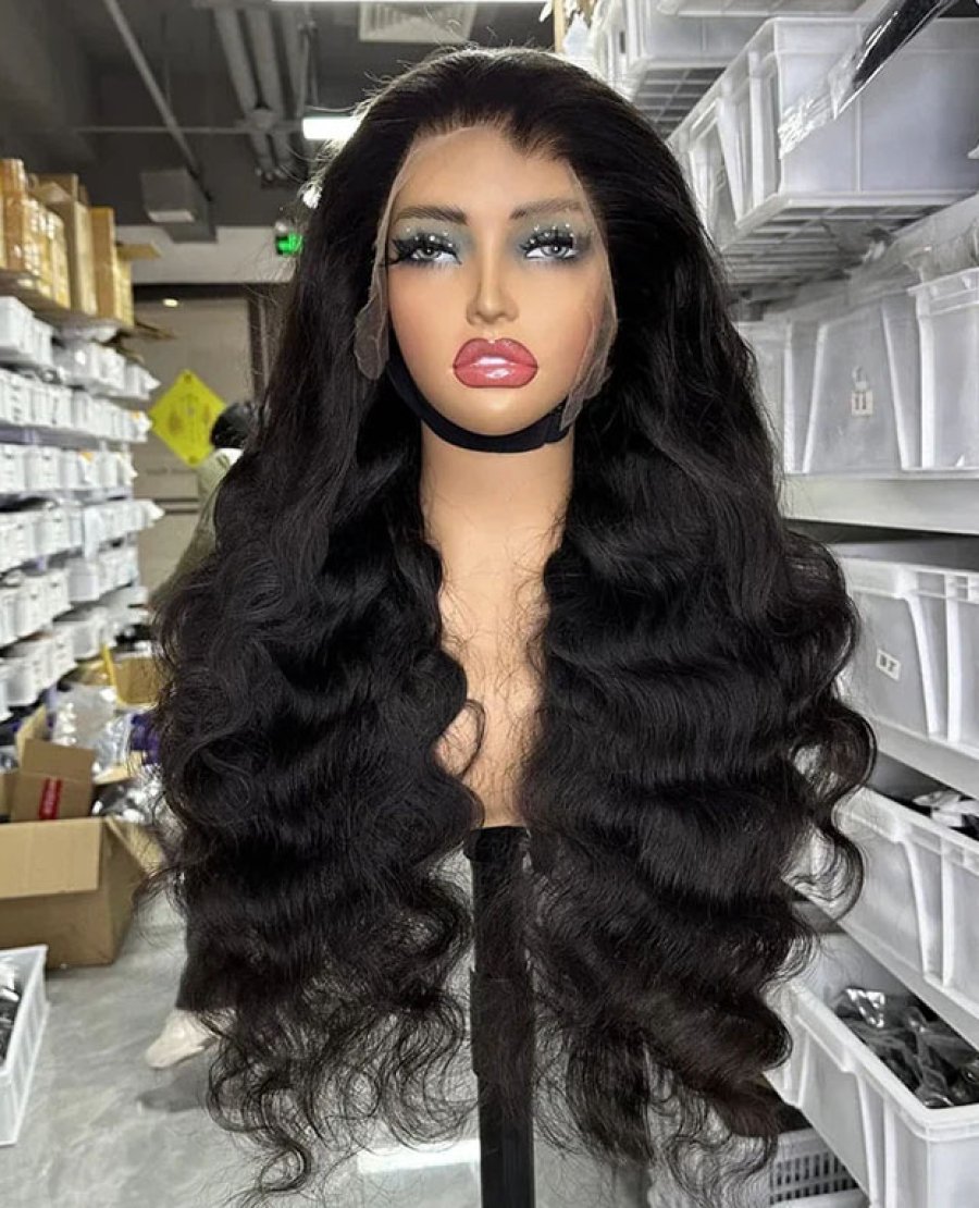 HD Transparent 13x6 Human Hair Lace Wig Body Wave 30inch