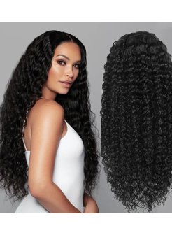 5x5 deep wave HD closure wig for black women virgin hair