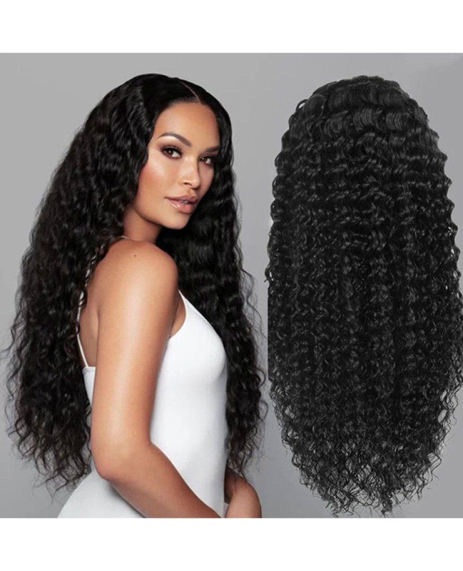 5x5 deep wave HD closure wig for black women virgin hair