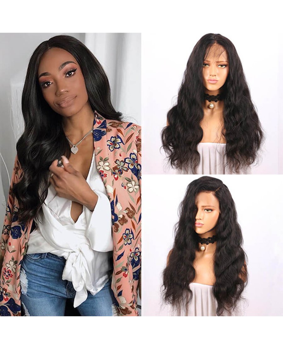 13X6 Body Wave Virgin Human Hair Lace Front Wigs