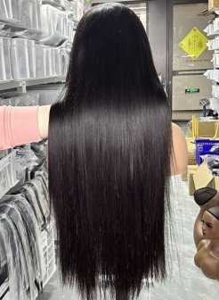 13x4 full frontal straight HD lace 180density 210density virgin human hair wig