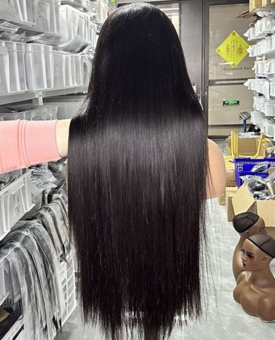 13x4 full frontal straight HD lace 180density 210density virgin human hair wig