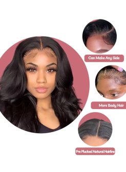 Body wave 13x4  full frontal lace wig