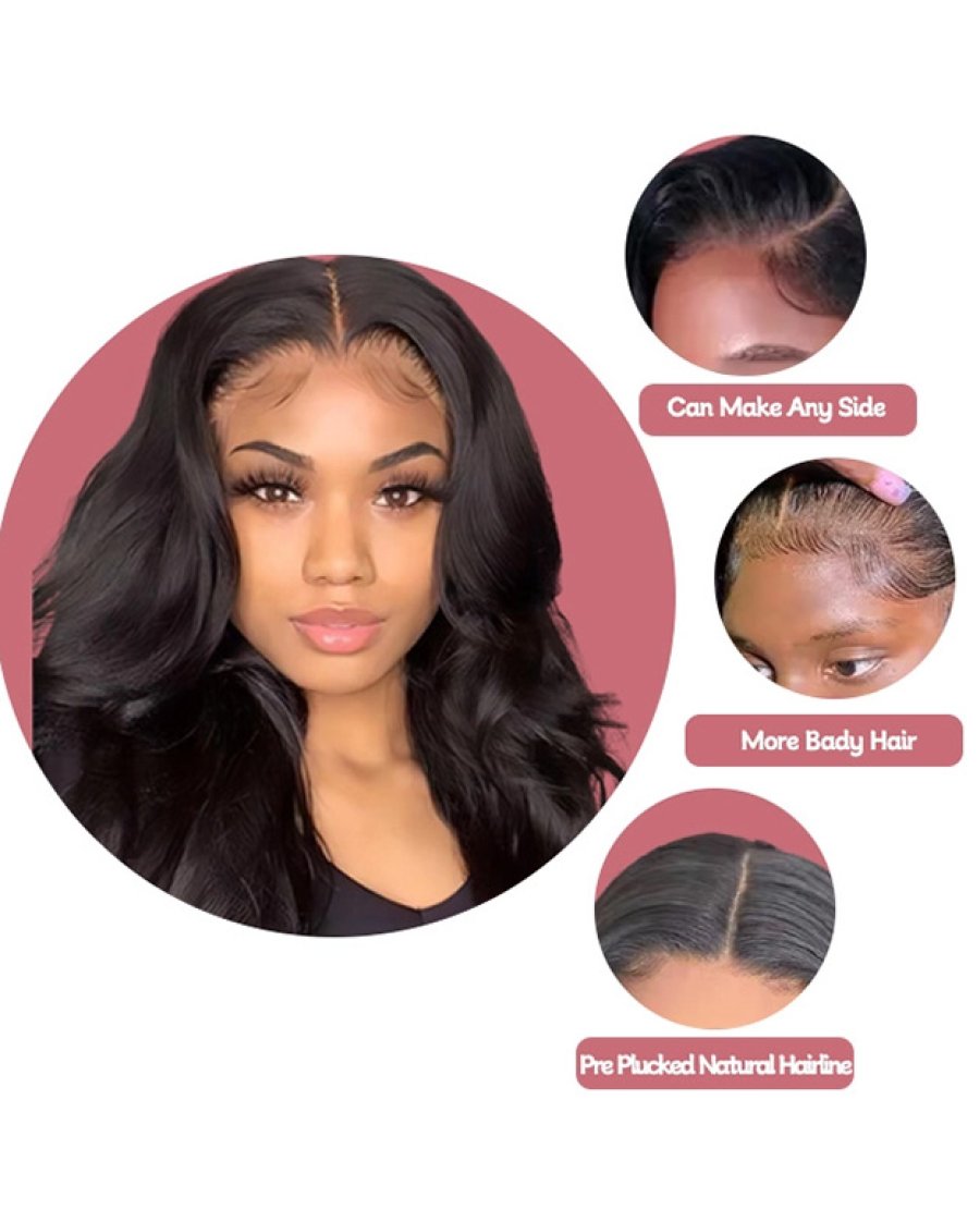 Body wave 13x4  full frontal lace wig