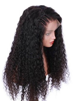 Brazilian Virgin Human Hair Deep Curly 13x4 Lace Front Wigs