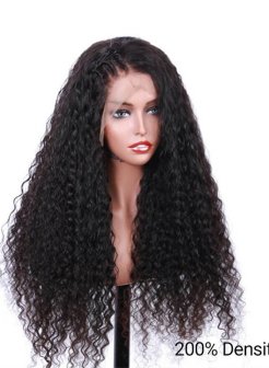 Brazilian Virgin Human Hair Deep Curly 13x4 Lace Front Wigs