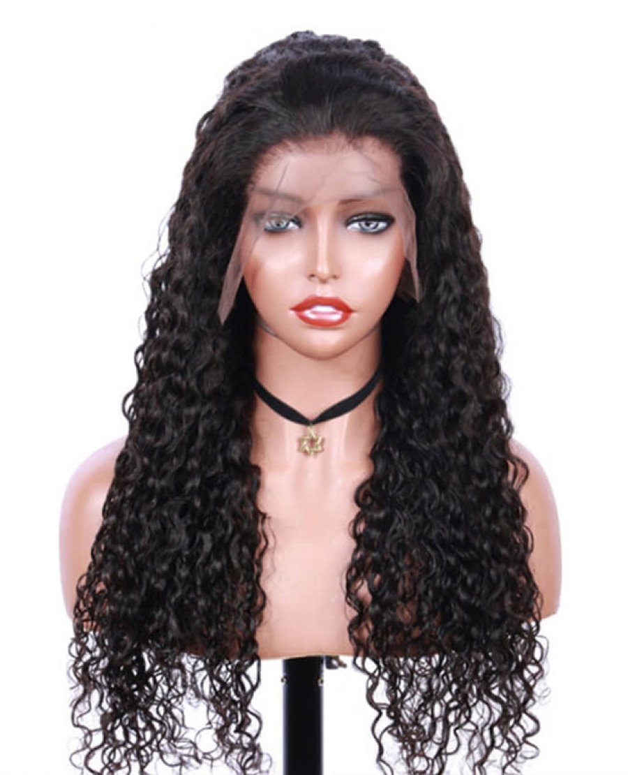 Jerry Curly Virgin Human Hair 13x4 Lace Front Wigs