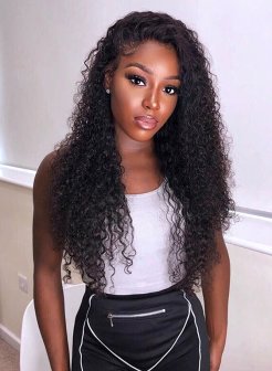Jerry Curly Virgin Human Hair 13x4 Lace Front Wigs