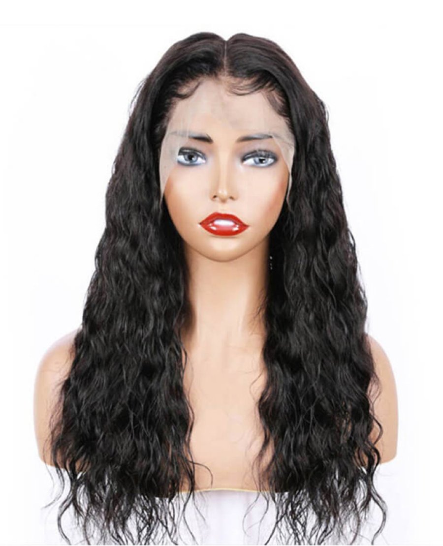 Natural Wave Virgin Human Hair 13x4 Lace Front Wigs