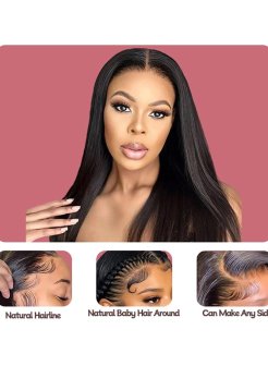 Straight 13x4 full frontal lace wigs