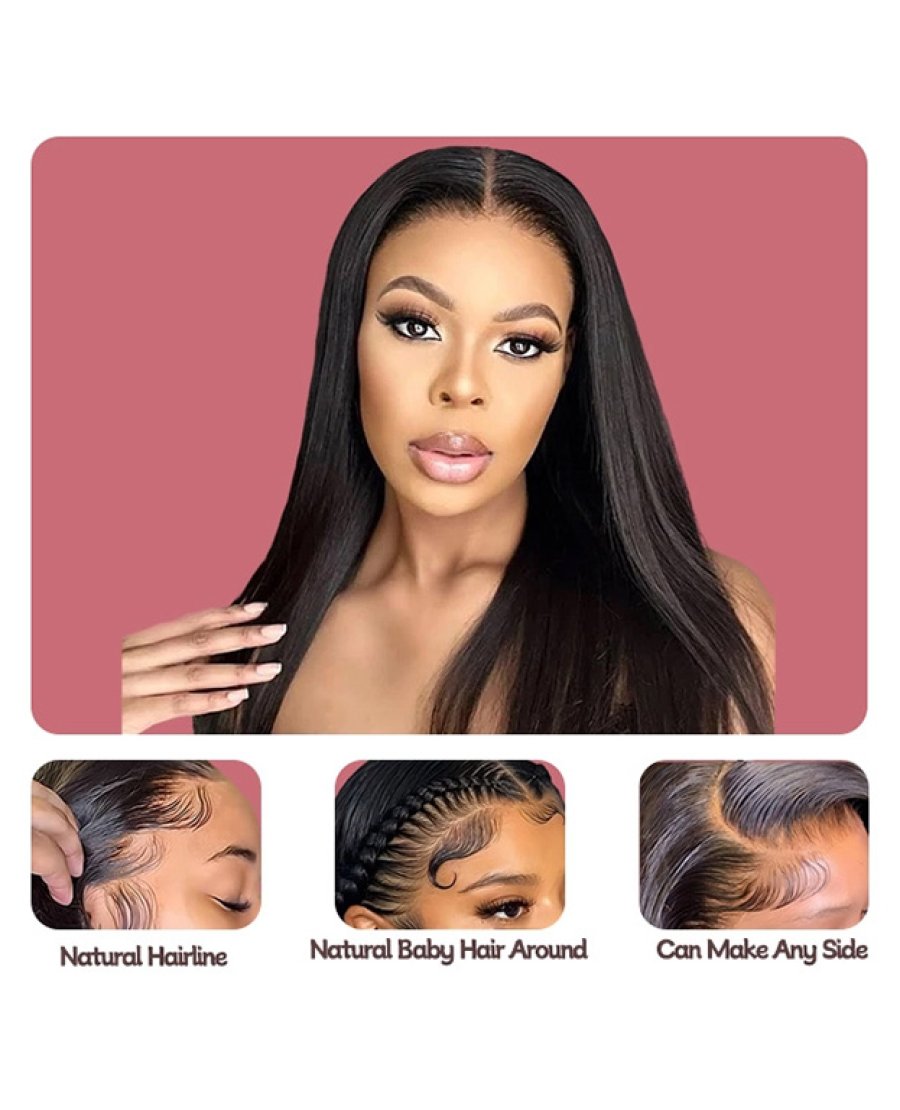 Straight 13x4 full frontal lace wigs