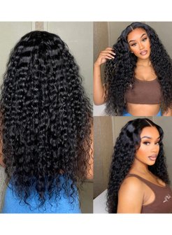 Water Wave 13 X 4 full frontal Lace Wigs For Women