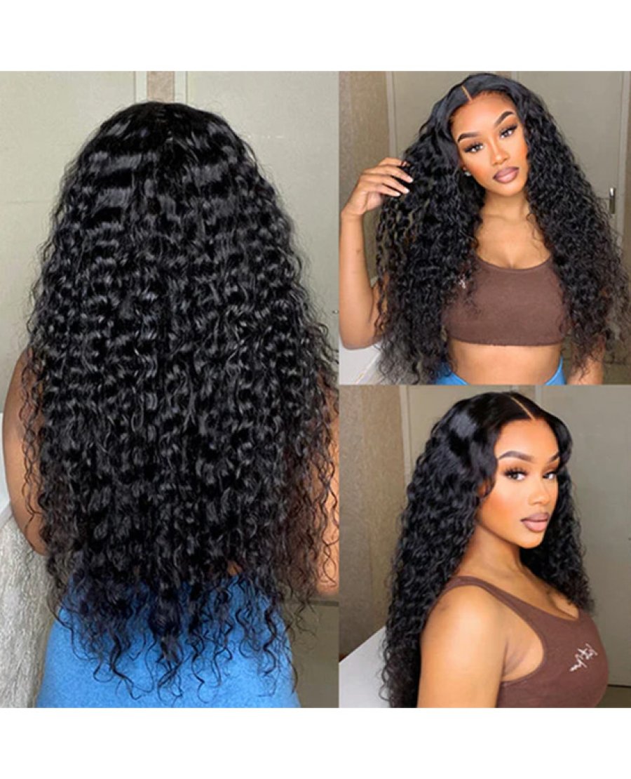 Water Wave 13 X 4 full frontal Lace Wigs For Women