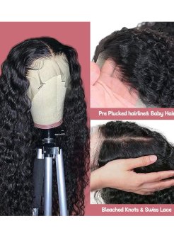 Water Wave 13 X 4 full frontal Lace Wigs For Women