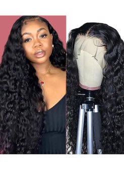 Water Wave 13 X 4 full frontal Lace Wigs For Women