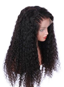 13X6 Brazilian Virgin Human Hair Deep Curly Lace Front Wigs
