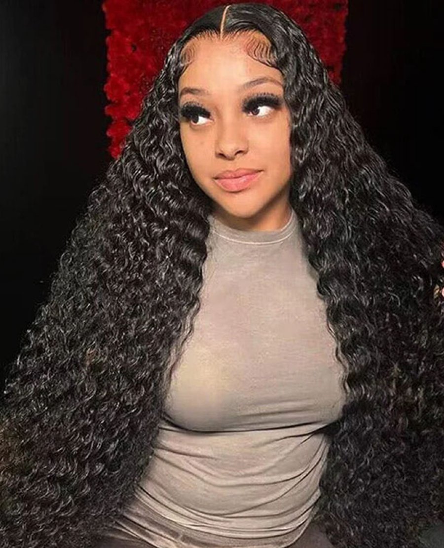 13x6 HD Lace Frontal Deep Wave Natural Black Human Hair