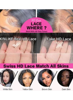 13x6 HD Lace Frontal Deep Wave Natural Black Human Hair