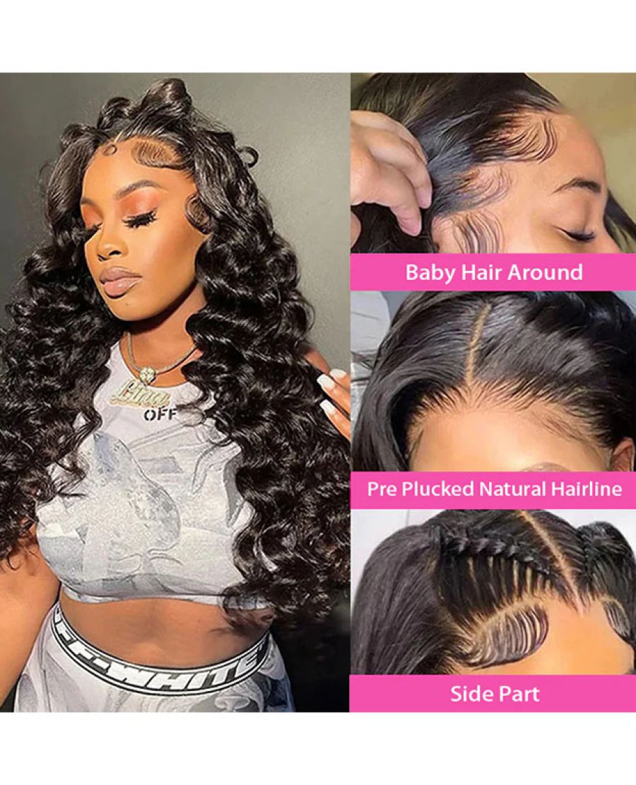13x6 HD Lace Frontal Loose Deep Wave Human Hair