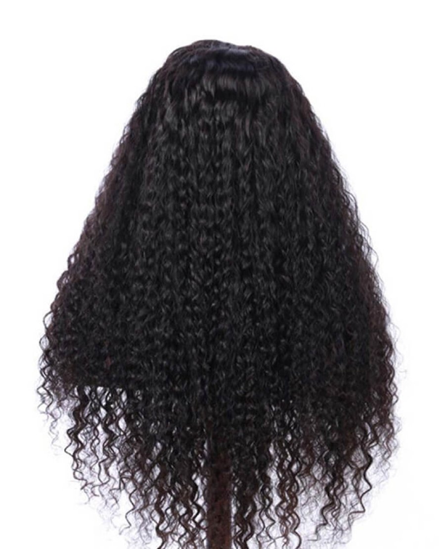 13X6 Jerry Curly Virgin Human Hair Lace Front Wigs