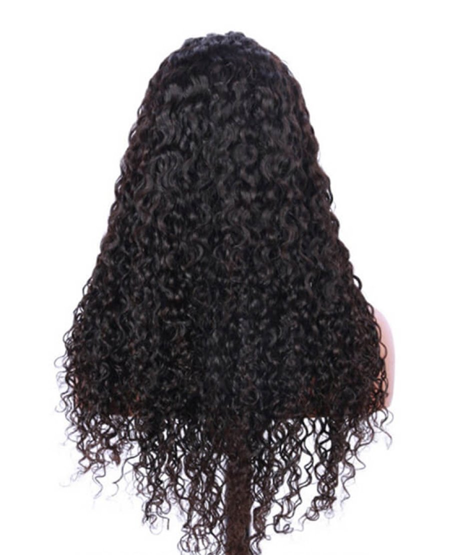 13X6 Jerry Curly Virgin Human Hair Lace Front Wigs