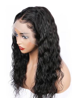 13X6 Natural Wave Virgin Human Hair Lace Front Wigs