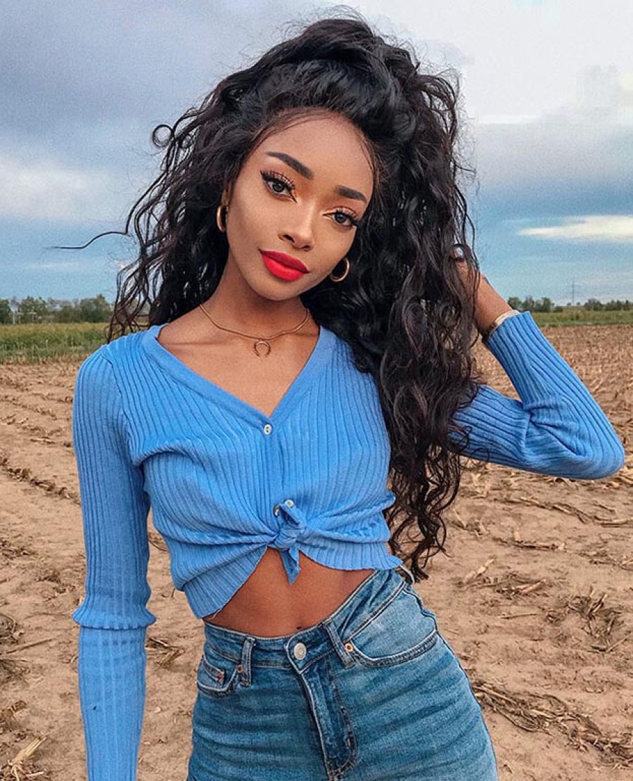13X6 Natural Wave Virgin Human Hair Lace Front Wigs