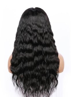 13X6 Natural Wave Virgin Human Hair Lace Front Wigs