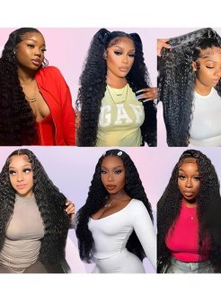 13x6 water wave full frontal virgin human hair wig