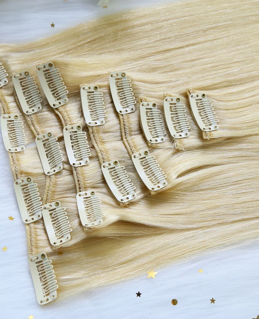 Factory Prices Double Drawn Clip Ins#22