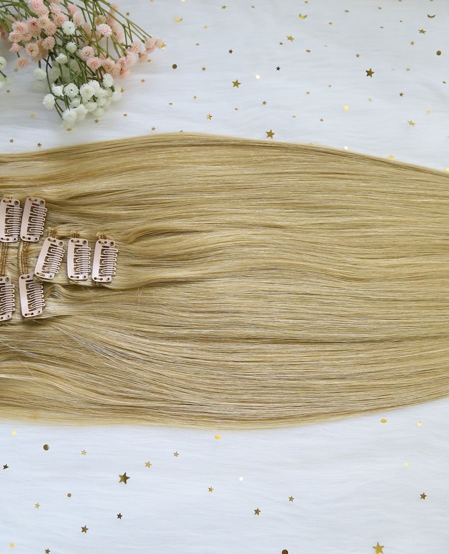 Clip In Hair Extensions Hair Dirty Blonde#18