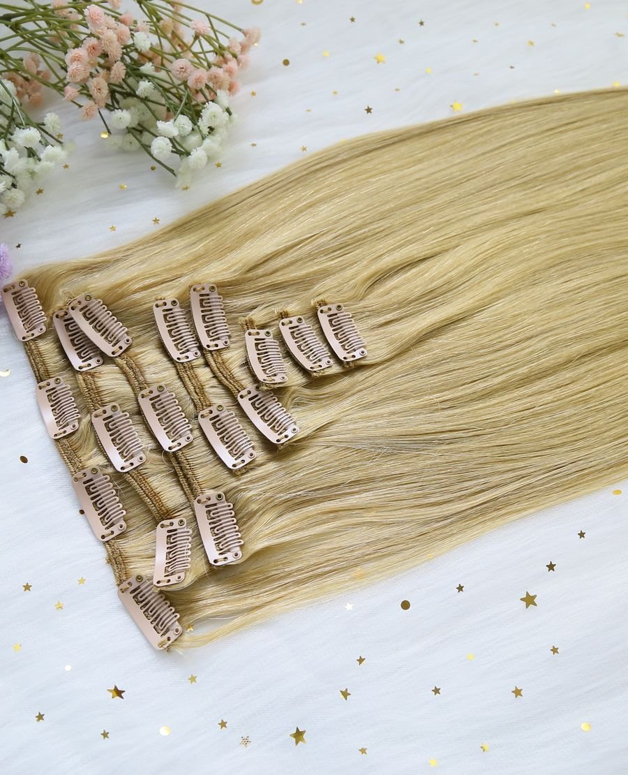 Clip In Hair Extensions Hair Dirty Blonde#18