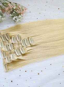 Factory Prices Double Drawn Clip Ins#22